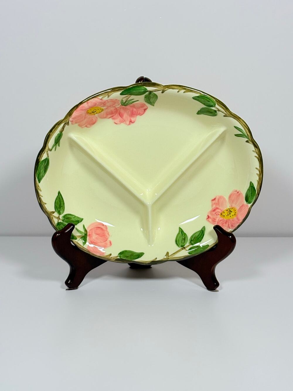 Vintage Franciscan Desert Rose Divided Dish